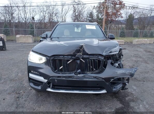 5UXTS1C02L9D35108 2020 BMW X3 Gray Սարքավորումների վահանակի տեսք