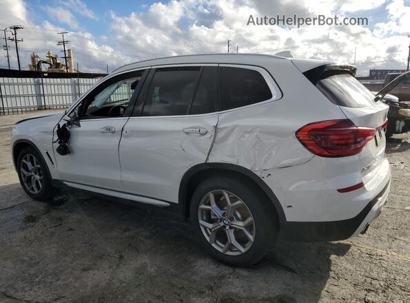 5UXTY3C00L9D46229 2020 BMW X3 White Rear left