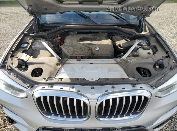 5UXTY3C00LLU72509 2020 BMW X3 Silver Vista del compartimento del motor