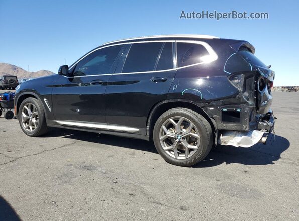5UXTY3C01L9D47471 2020 BMW X3 Black უკანა მარცხენა