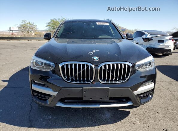 5UXTY3C01L9D47471 2020 BMW X3 Black წინა ხედი