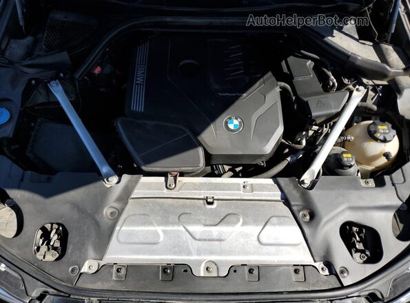 5UXTY3C01L9D47471 2020 BMW X3 Black ძრავის განყოფილების ხედი