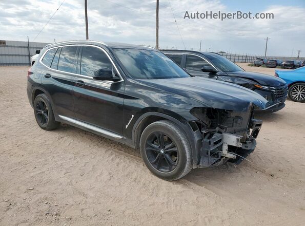 5UXTY3C02M9H99673 2021 BMW X3 Black Առջևի աջ