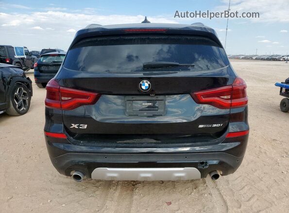 5UXTY3C02M9H99673 2021 BMW X3 Black Հետևի տեսք