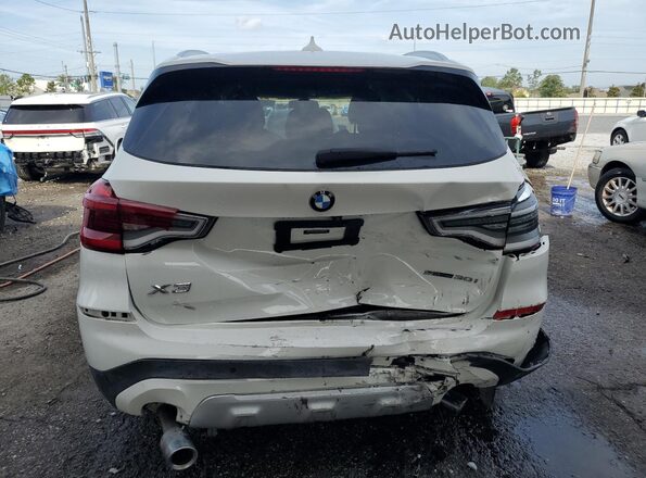 5UXTY3C04L9C23761 2020 BMW X3 White Rear view