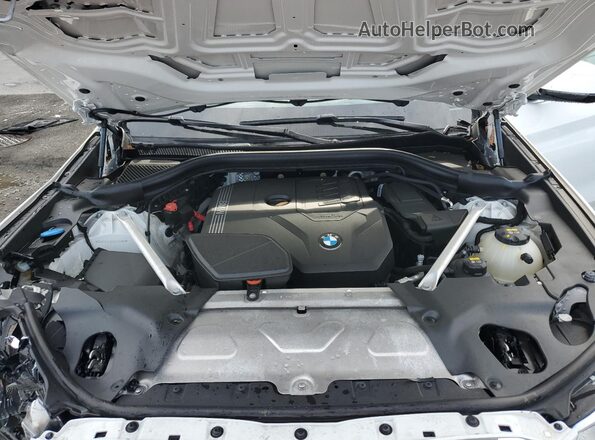 5UXTY3C04L9C23761 2020 BMW X3 White Engine compartment view