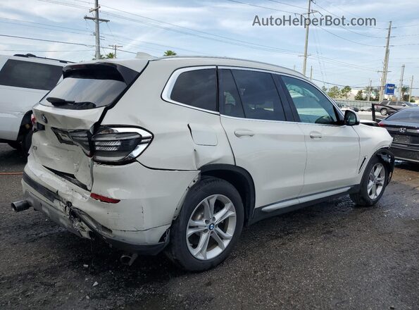 5UXTY3C04L9C23761 2020 BMW X3 White Rear right