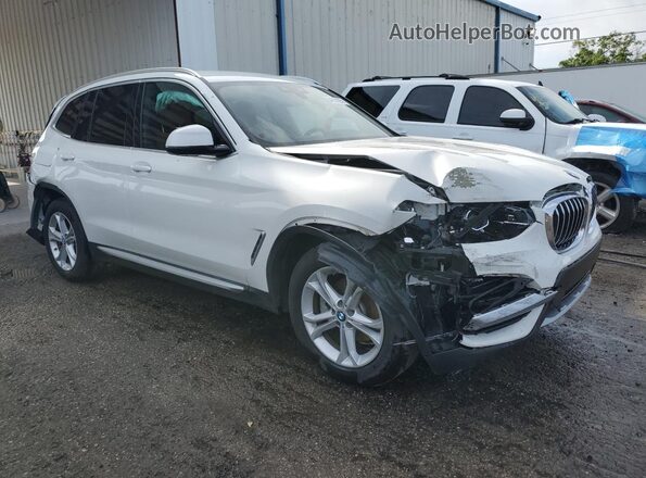 5UXTY3C04L9C23761 2020 BMW X3 White Front right