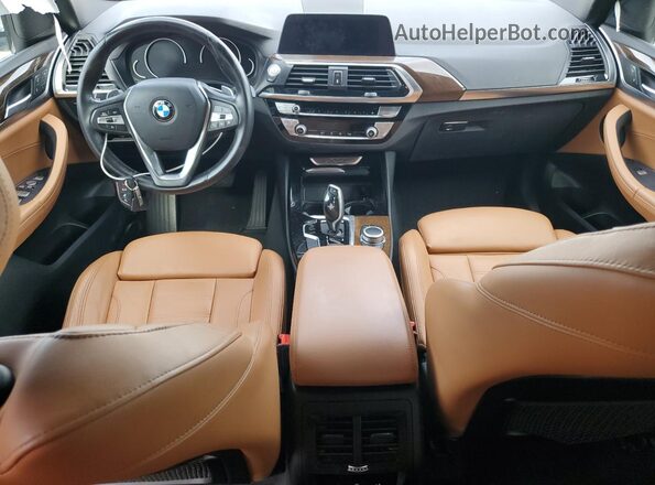 5UXTY3C04L9C23761 2020 BMW X3 White Dashboard view
