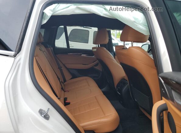 5UXTY3C04L9C23761 2020 BMW X3 White Rear interior view