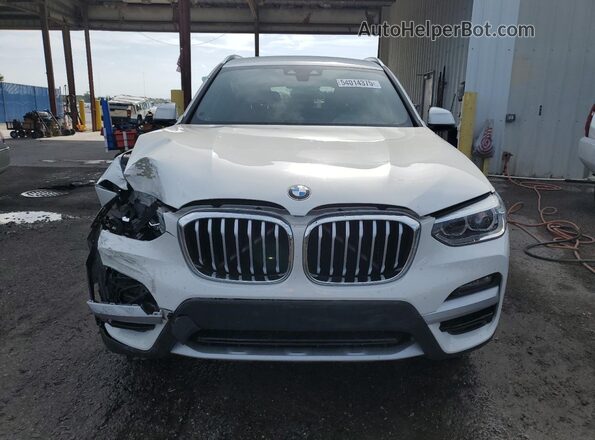 5UXTY3C04L9C23761 2020 BMW X3 White Front view