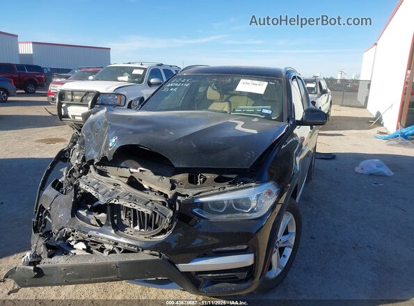 5UXTY3C08LLE55119 2020 BMW X3 Black Front left