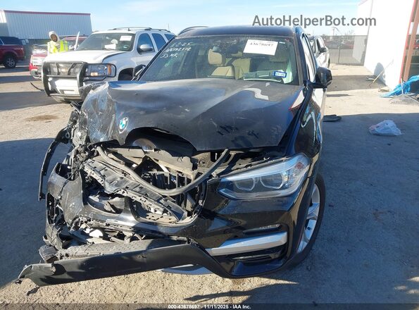 5UXTY3C08LLE55119 2020 BMW X3 Black Front view