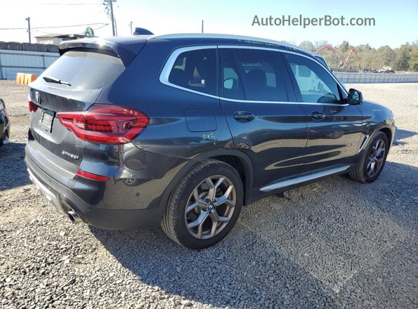 5UXTY5C00M9G98238 2021 BMW X3 Black Հետևի աջ