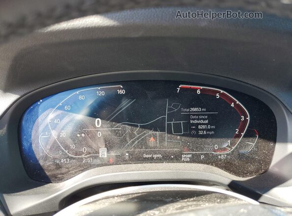 5UXTY5C00M9G98238 2021 BMW X3 Black Սարքավորումների վահանակի տեսք