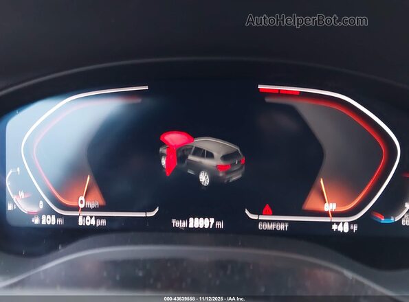 5UXTY5C01M9F44816 2021 BMW X3 White Вид задніх сидінь