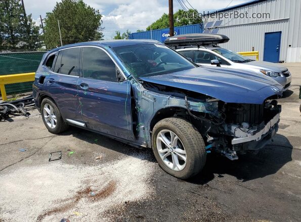 5UXTY5C02LLT38533 2020 BMW X3 Blue წინა მარჯვენა