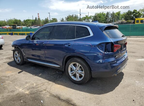 5UXTY5C02LLT38533 2020 BMW X3 Blue უკანა მარცხენა