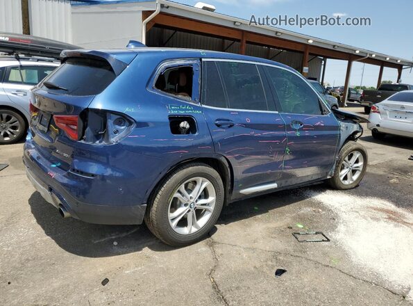 5UXTY5C02LLT38533 2020 BMW X3 Blue უკანა მარჯვენა