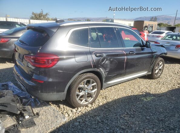 5UXTY5C03L9D09008 2020 BMW X3 Charcoal Rear right
