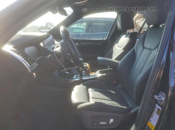 5UXTY5C03L9D09008 2020 BMW X3 Charcoal Front interior view
