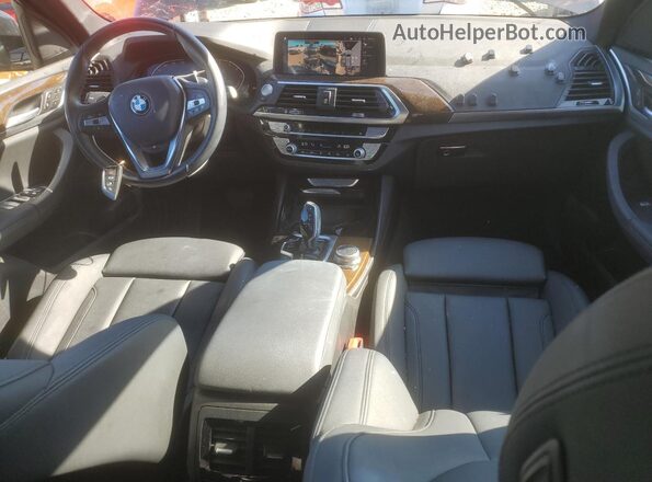 5UXTY5C03L9D09008 2020 BMW X3 Charcoal Dashboard view