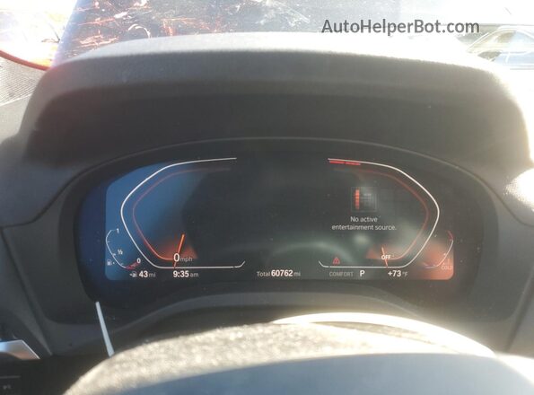 5UXTY5C03L9D09008 2020 BMW X3 Charcoal Instrument cluster view