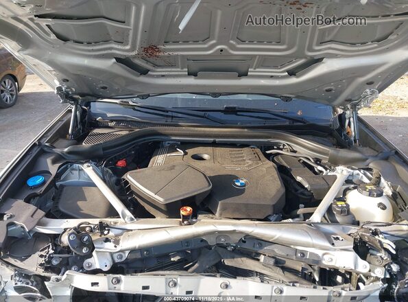 5UXTY5C03M9F01031 2021 BMW X3 Silver Widok z tyłu