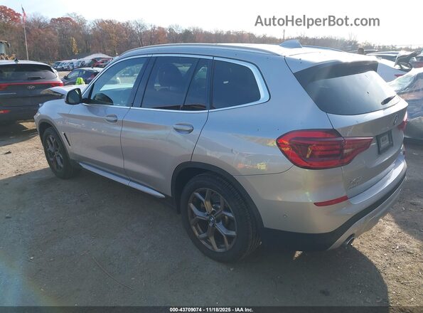 5UXTY5C03M9F01031 2021 BMW X3 Silver Tył lewy