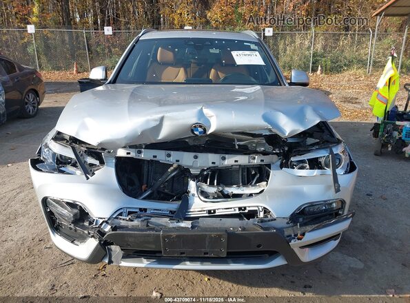 5UXTY5C03M9F01031 2021 BMW X3 Silver Widok zestawu wskaźników