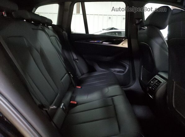5UXTY5C06LLT36817 2020 BMW X3 Black Rear interior view