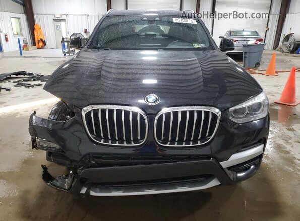 5UXTY5C06LLT36817 2020 BMW X3 Black Front view