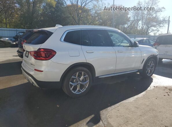 5UXTY5C07L9B80528 2020 BMW X3 White Rear right