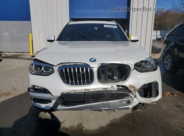 5UXTY5C07L9B80528 2020 BMW X3 White Front view