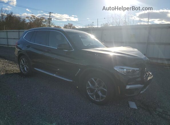 5UXTY5C09LLT37590 2020 BMW X3 Черный Передняя правая четверть