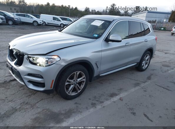 5UXTY5C09M9E17053 2021 BMW X3 Silver Передня ліва чверть