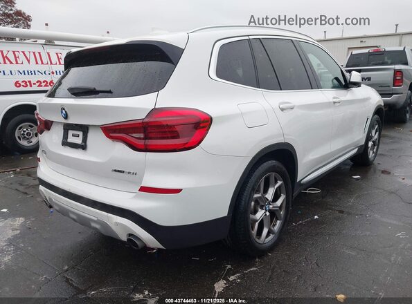 5UXTY5C09M9F37502 2021 BMW X3 White Задня права чверть
