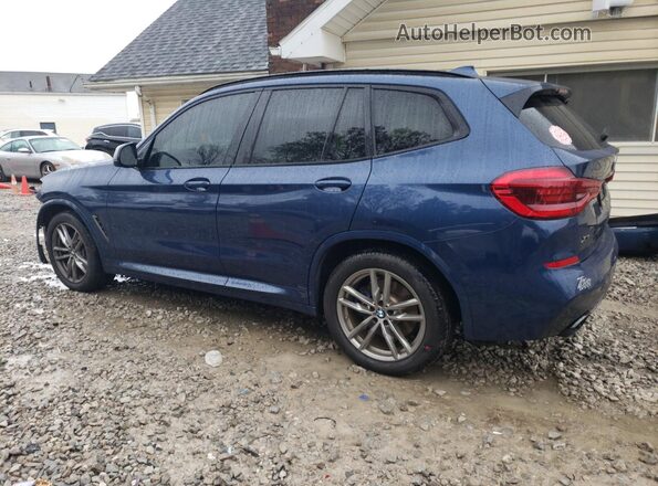 5UXTY9C00M9F59640 2021 BMW X3 Blue Задня ліва чверть