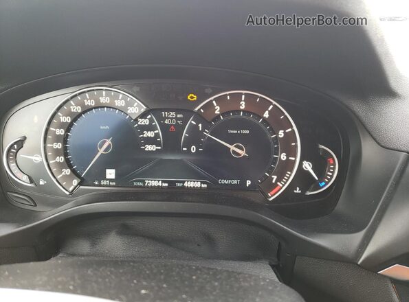 5UXUJ3C54KLG53568 2019 BMW X4 Белый Вид щитка приборов