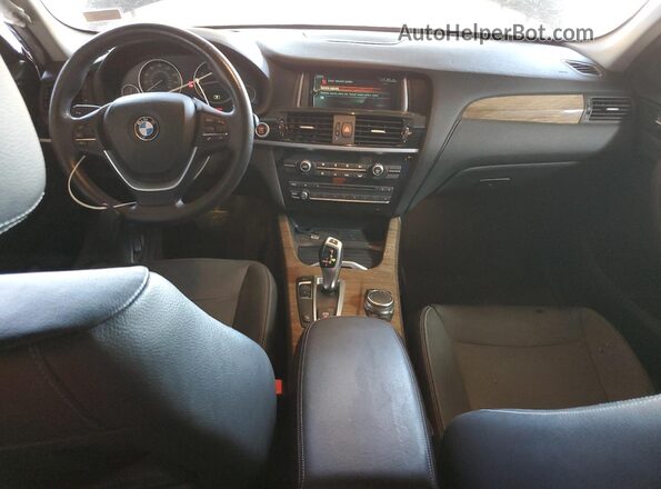 5UXWZ7C30H0V88958 2017 BMW X3 Black Vista del salpicadero