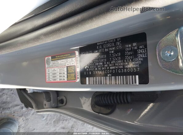 5XYK6CDF0TG380057 2026 KIA SPORTAGE Gray ძრავის განყოფილების ხედი