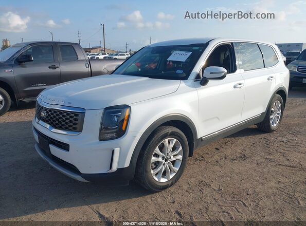 5XYP24HC2LG070063 2020 KIA TELLURIDE White წინა მარცხენა ხედი სამი მეოთხედიდან