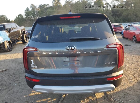 5XYP2DHC7MG153182 2021 KIA TELLURIDE Gray Widok z tyłu