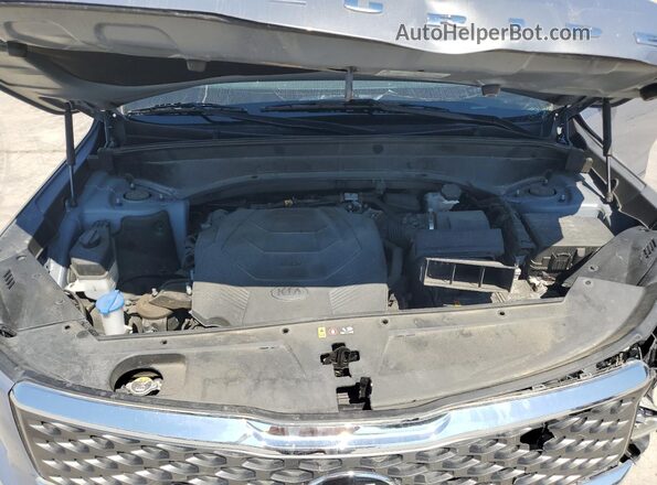5XYP2DHC8MG105979 2021 KIA TELLURIDE Silver ძრავის განყოფილების ხედი