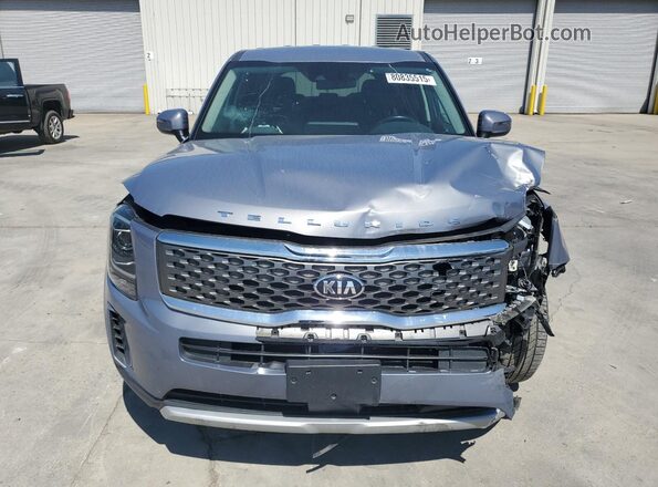 5XYP2DHC8MG105979 2021 KIA TELLURIDE Silver წინა ხედი
