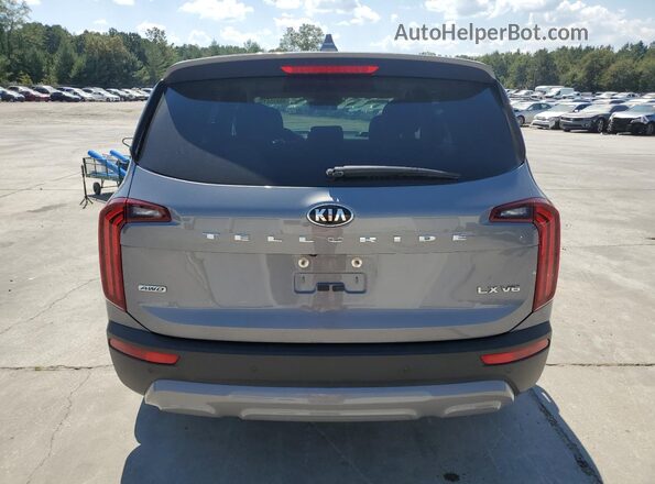 5XYP2DHC8MG105979 2021 KIA TELLURIDE Silver უკანა ხედი