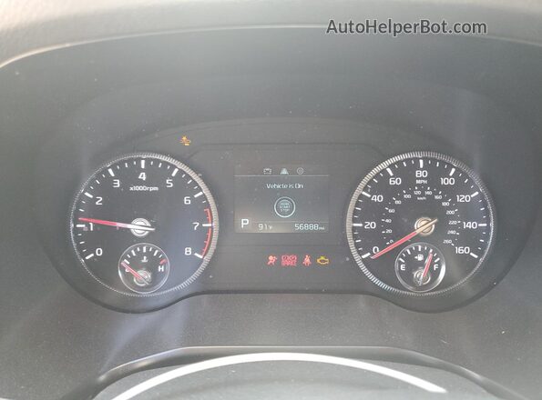 5XYP2DHC8MG105979 2021 KIA TELLURIDE Silver ხელსაწყოთა პანელის ხედი