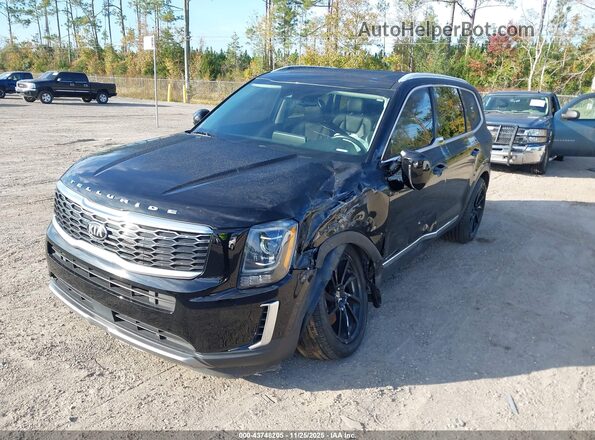 5XYP34HC2LG084073 2020 KIA TELLURIDE Черный Передняя левая четверть