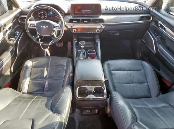 5XYP34HC3NG207334 2022 KIA TELLURIDE Black Вид панелі приладів