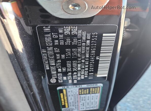 5XYP34HC6MG127525 2021 KIA TELLURIDE Черный 